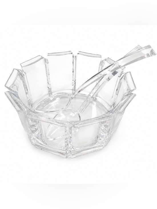 Other - Clear Acrylic Serving Bowl with Ladle - Transparent
